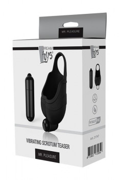 Черный подхват для мошонки с вибрацией Vibrating Scrotum Teaser