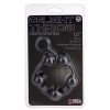 Чёрная анальная цепочка Delight Throb Anal Stripped Beads Black - 25 см.